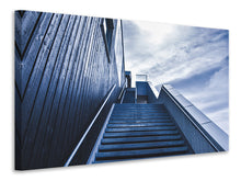 Laden Sie das Bild in den Galerie-Viewer, Leinwandbild Steile Treppe