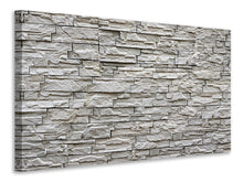 Laden Sie das Bild in den Galerie-Viewer, Leinwandbild Steinwand Design