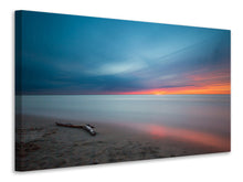 Laden Sie das Bild in den Galerie-Viewer, Leinwandbild Strand im Abendrot