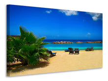 Laden Sie das Bild in den Galerie-Viewer, Leinwandbild Strand Liebe