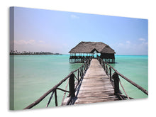 Laden Sie das Bild in den Galerie-Viewer, Leinwandbild Strand Paradies