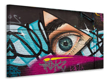 Laden Sie das Bild in den Galerie-Viewer, Leinwandbild Street Art Das Auge