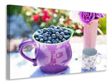 Laden Sie das Bild in den Galerie-Viewer, Leinwandbild Süsse Blaubeeren