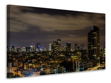 Laden Sie das Bild in den Galerie-Viewer, Leinwandbild Tel Aviv am Abend