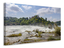 Laden Sie das Bild in den Galerie-Viewer, Leinwandbild Tobender Rheinfall