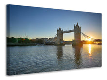 Laden Sie das Bild in den Galerie-Viewer, Leinwandbild Tower Bridge im Sonnenuntergang