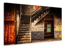 Laden Sie das Bild in den Galerie-Viewer, Leinwandbild Verlassene Treppe