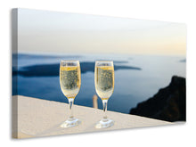Laden Sie das Bild in den Galerie-Viewer, Leinwandbild Wir lieben Champagner