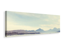 Laden Sie das Bild in den Galerie-Viewer, Leinwandbild Panorama Bergromantik