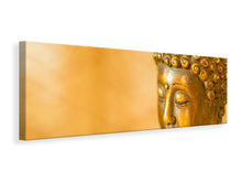 Laden Sie das Bild in den Galerie-Viewer, Leinwandbild Panorama Buddha Kopf