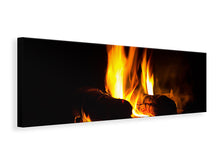 Laden Sie das Bild in den Galerie-Viewer, Leinwandbild Panorama Der Kamin