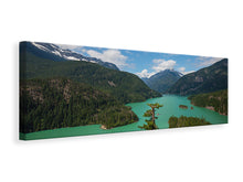 Laden Sie das Bild in den Galerie-Viewer, Leinwandbild Panorama Diablo Bergsee