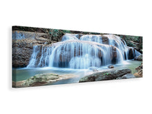 Laden Sie das Bild in den Galerie-Viewer, Leinwandbild Panorama Ein Wasserfall