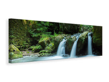 Laden Sie das Bild in den Galerie-Viewer, Leinwandbild Panorama Fallendes Wasser