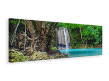 Laden Sie das Bild in den Galerie-Viewer, Leinwandbild Panorama Fliessgewässer