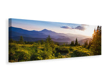 Laden Sie das Bild in den Galerie-Viewer, Leinwandbild Panorama Friedliche Landschaft