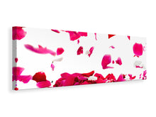 Laden Sie das Bild in den Galerie-Viewer, Leinwandbild Panorama Für mich soll`s rote Rosen regnen