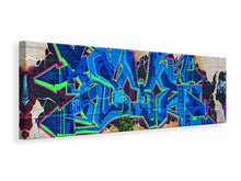 Laden Sie das Bild in den Galerie-Viewer, Leinwandbild Panorama Graffiti NYC
