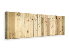 Laden Sie das Bild in den Galerie-Viewer, Leinwandbild Panorama Holzpaneelen