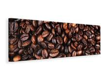 Laden Sie das Bild in den Galerie-Viewer, Leinwandbild Panorama Kaffeebohnen in XXL