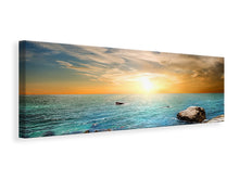 Laden Sie das Bild in den Galerie-Viewer, Leinwandbild Panorama Meerwasser