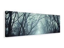 Laden Sie das Bild in den Galerie-Viewer, Leinwandbild Panorama Nebelwald
