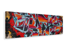 Laden Sie das Bild in den Galerie-Viewer, Leinwandbild Panorama New York Graffiti
