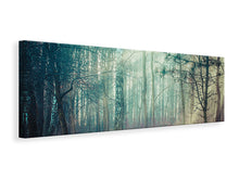 Laden Sie das Bild in den Galerie-Viewer, Leinwandbild Panorama Pinienwald