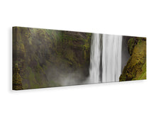 Laden Sie das Bild in den Galerie-Viewer, Leinwandbild Panorama Skogafoss