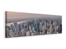 Laden Sie das Bild in den Galerie-Viewer, Leinwandbild Panorama Skyline Blick über Manhattan