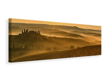 Laden Sie das Bild in den Galerie-Viewer, Leinwandbild Panorama Sonnenuntergang im Gebirge