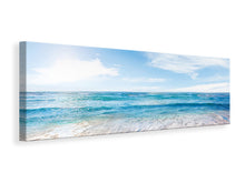 Laden Sie das Bild in den Galerie-Viewer, Leinwandbild Panorama Spuren im Sand