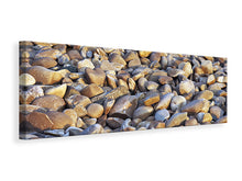Laden Sie das Bild in den Galerie-Viewer, Leinwandbild Panorama Strandsteine