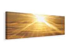 Laden Sie das Bild in den Galerie-Viewer, Leinwandbild Panorama Über dem Wolkenmeer