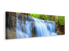 Laden Sie das Bild in den Galerie-Viewer, Leinwandbild Panorama Wasserfall Si Nakharin