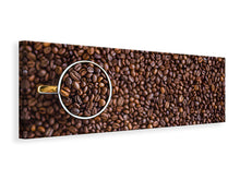 Laden Sie das Bild in den Galerie-Viewer, Leinwandbild Panorama Alles Kaffeebohnen