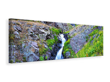 Laden Sie das Bild in den Galerie-Viewer, Leinwandbild Panorama Bergfluss