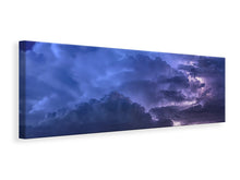 Laden Sie das Bild in den Galerie-Viewer, Leinwandbild Panorama Blitze im Himmel