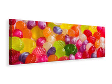 Laden Sie das Bild in den Galerie-Viewer, Leinwandbild Panorama Bunte Bonbons