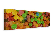 Laden Sie das Bild in den Galerie-Viewer, Leinwandbild Panorama Bunte Fruchtgummis