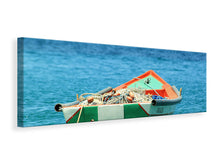 Laden Sie das Bild in den Galerie-Viewer, Leinwandbild Panorama Ein Fischerboot