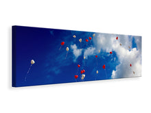 Laden Sie das Bild in den Galerie-Viewer, Leinwandbild Panorama Ein Himmel voller Herzen