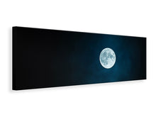 Laden Sie das Bild in den Galerie-Viewer, Leinwandbild Panorama Imposanter Vollmond