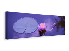 Laden Sie das Bild in den Galerie-Viewer, Leinwandbild Panorama Lotus Blüte