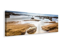 Laden Sie das Bild in den Galerie-Viewer, Leinwandbild Panorama Mystische Stimmung am Meer