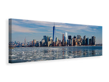 Laden Sie das Bild in den Galerie-Viewer, Leinwandbild Panorama New York im Winter
