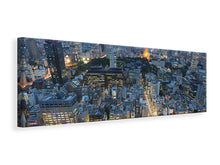 Laden Sie das Bild in den Galerie-Viewer, Leinwandbild Panorama Paris am Abend