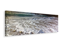 Laden Sie das Bild in den Galerie-Viewer, Leinwandbild Panorama Schaumkronen