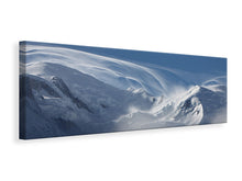 Laden Sie das Bild in den Galerie-Viewer, Leinwandbild Panorama Schnee Landschaft