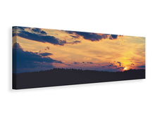 Laden Sie das Bild in den Galerie-Viewer, Leinwandbild Panorama Sonnenuntergang - Zeit zum Entspannen
